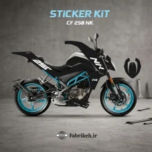 کیت استیکر CFMOTO CF250NK طرح Black Matte Edition