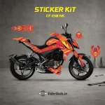 کیت استیکر CFMOTO CF250NK طرح McQueen مکوئین