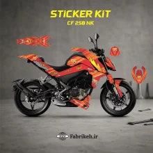 کیت استیکر CFMOTO CF250NK طرح McQueen مکوئین