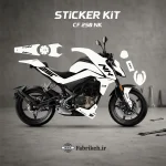 کیت استیکر CFMOTO CF250NK طرح White Matte Edition